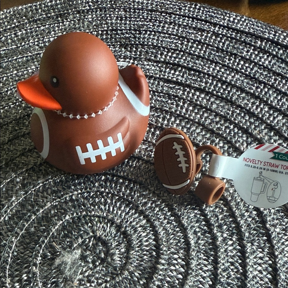 Target Brown Football Rubber Duck - Picture 2 of 2